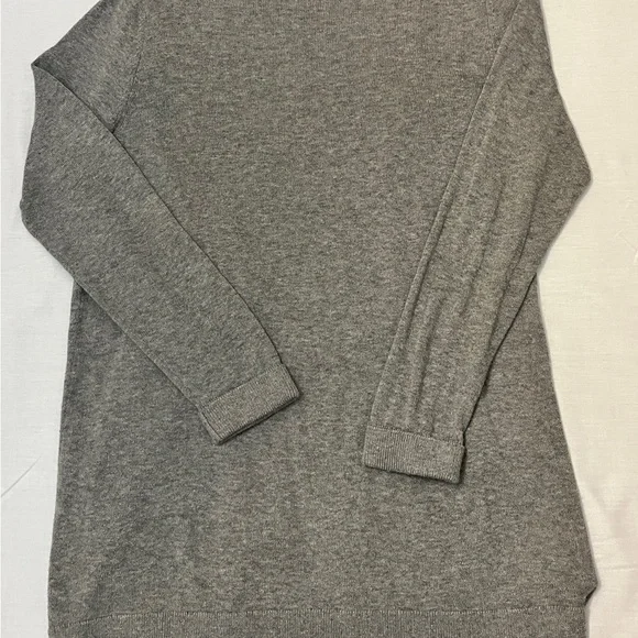 Eddie Bauer Women Open Front Long Line Cozy Cardigan In Light Gray Size M Lounge - Picture 3 of 6